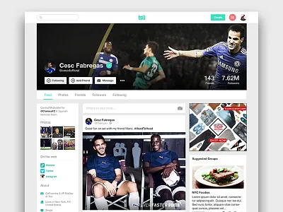 tsu - Web Profile profile social tsu ui ux webapp