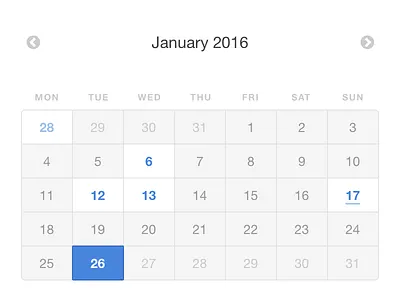 tookapic calendar calendar clean interface minimal tookapic ui ux web web design webdesig