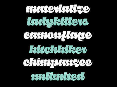 Untitled extreme fat font pstlwip script work in progress