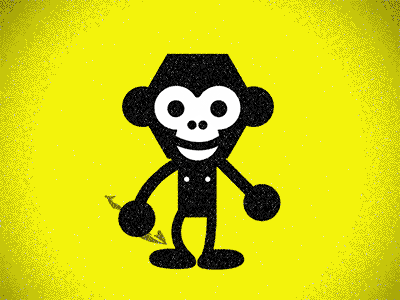 Monkeying Around after animation banana effects gif grain monkey yum