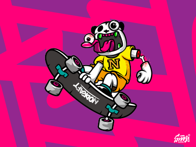 Skater Boy design icon illustartion skater