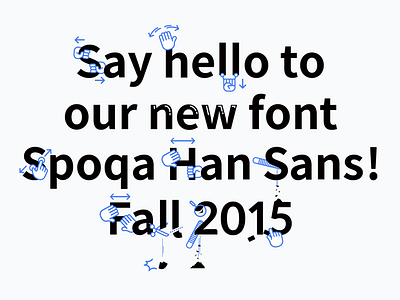 Spoqa Han Sans font typography