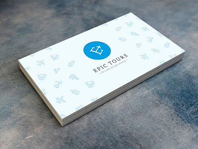 Epic Tours Business Card business card epic logo symbol travel