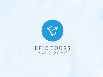 Epic Tours Logotype Travel Agency brand epictours logo logotype symbol v design studio