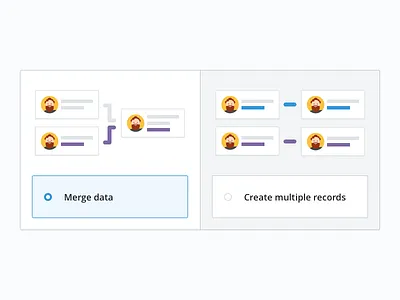 Import - Duplicated data duplicated illustration import merge multiple pipedrive