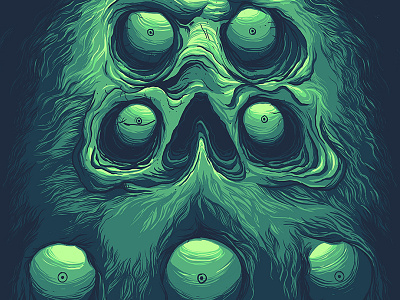 Beard Eyes Skull Detail beard skull