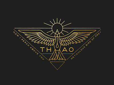 Meticulous Bird of Prey bird illustration thao