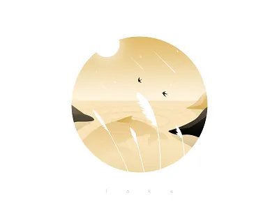 Lake fish lake mountain whale