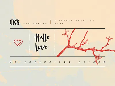 Music Poster Project ben howard illustration music poster typography