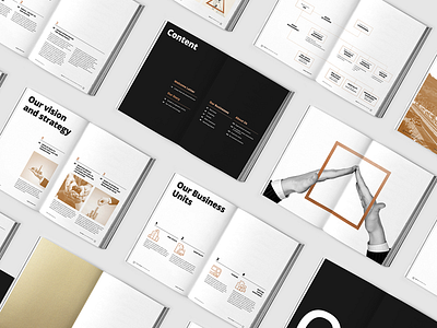 TTG Profile business design editorial gold graphic holding people print profile real estate ttg vietnam