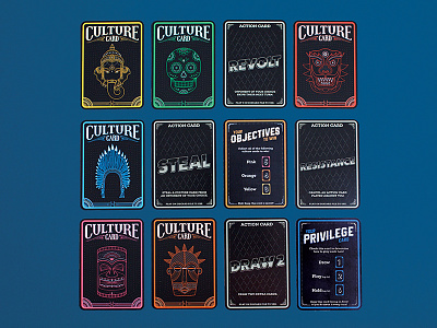 Culture Clash: The Card Game card game cultural appropriation game design illustration typography