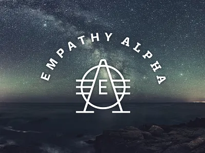 Empathy Alpha Final Logo a astronomy e sky space stars vector
