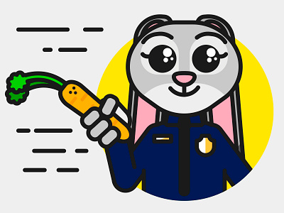 Zootopia artwork design disney flat graphic simple story zootopia