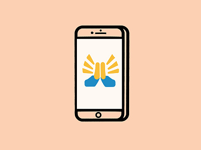 🙏 color emoji illustration illustrator iphone lines