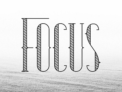 Focus hand lettering lettering type