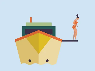 Apprehension apprehension diving ship woman