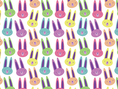 Bunny Pattern bunny easter illustration pastel pattern vector