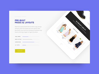 Amory - Sneak Peek design ecommerce landing product showcase slider theme ui ux wordpress