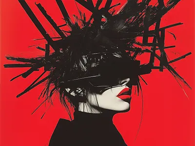 Lady in red 2 branding design graphic design illustration midjourney