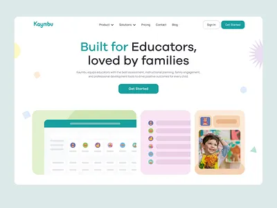 Kaymbu Website Redesign chil classroom management educational educational platform figma productdesign ui uidesign ux uxui design webdesign webflow