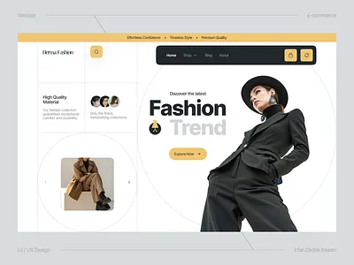 UI/UX Fashion E-Commerce Website ecommerce fashion fashionecommerc fashionwebdesign landingpage onlinestore shop ui ui ux inspiration uidesign userexperience ux webdesign website website ecommerce