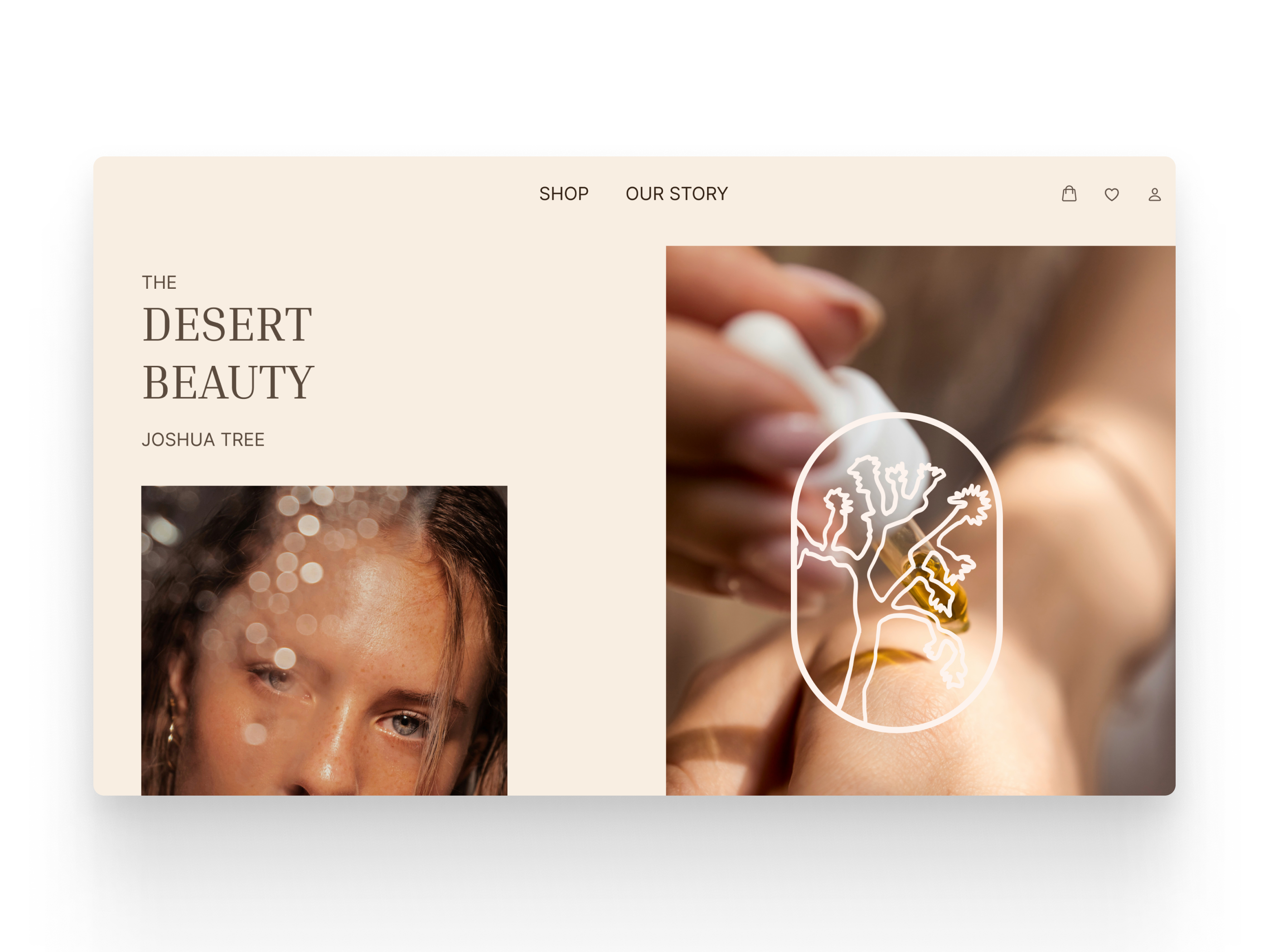 Joshua Tree Cosmetics website animation australia branding cosmetics design graphic design interaction logo poland ui website