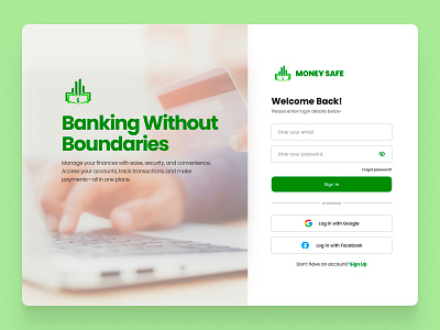 Money Safe - Manage Your Finances / UI Design / Desktop UI desktop graphic design ui ui design website