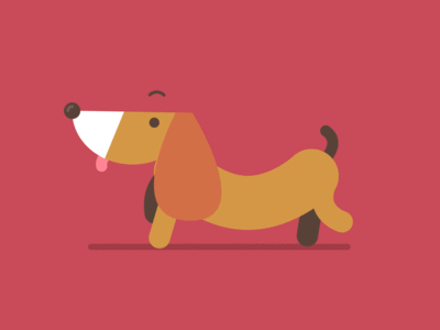 Dog Walk Cycle animation dog gif run walk cycle