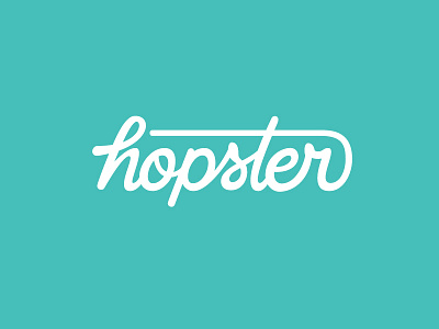 Hopster Logo Unused handlettering hopster lettering logo