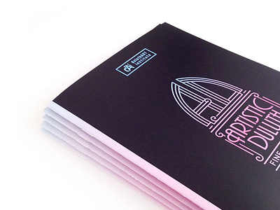 Artistic Duluth Catalog art auction booklet branding catalog identity vector