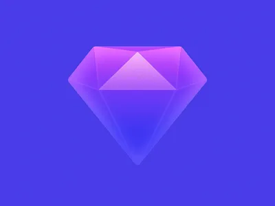 Gem amethyst app icon crystal crystal stone diamond gem mac icon macos icon osx icon realistic sandor sapphire skeu skeuomorph skeuomorphism ui icon user interface icon ux icon