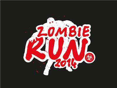 Zombie Run event logo run university zombie