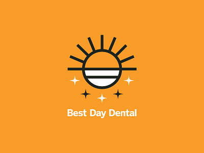 "My Shiny Teeth and Me" best day clean dental dentist identity logo mark shine smile sparkle sun teeth