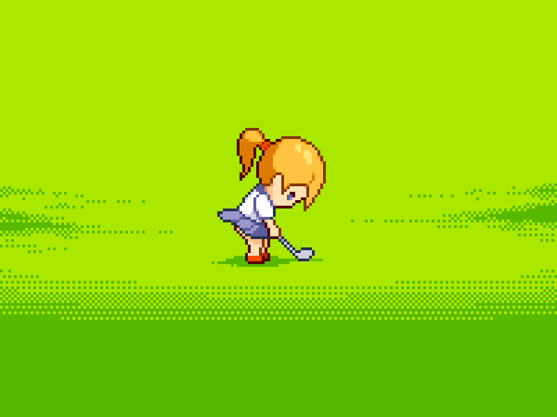 Retro golf game concept animation game gif golf ios ipad iphone