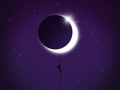 Daily Design #003 - Climb to the moon climb daily design moon