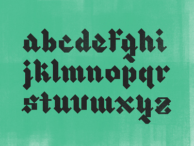 Blackletter XI blackletter color exploring lettering lowercase texture