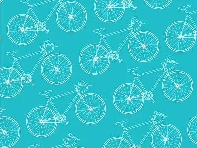 La Bicicleta bicycle illustration line drawing outline