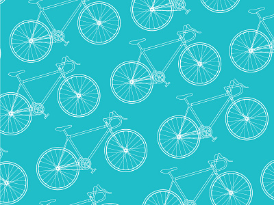 La Bicicleta bicycle illustration line drawing outline