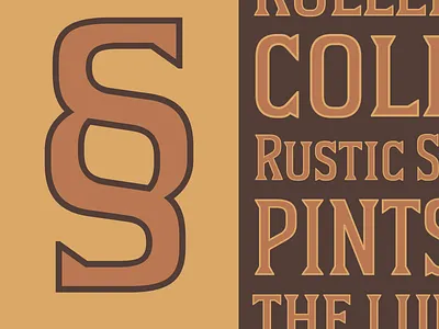 Finishing touches font serif type design typeface