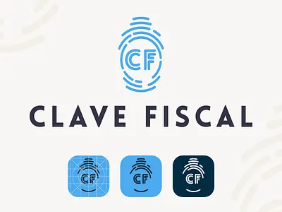 Logo and icon design app branding clean fingerprint icon identity ios isologo logo modern