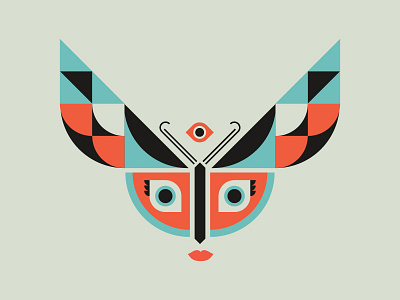 Something butterfly color eye geometric illustration woman