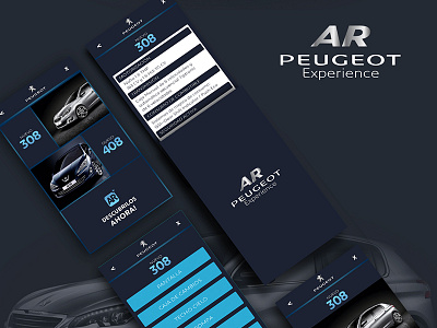 Peugeot AR Experience app ar augmented reality cardboard design ios iphone peugeot product design ui