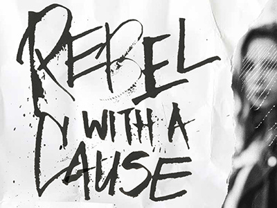 Rebel With A Cause Lettering lettering rebel sodacan pen