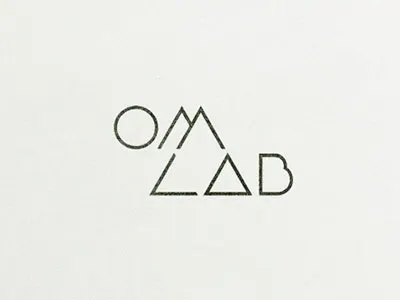 Om lab logo branding geometric identity logo