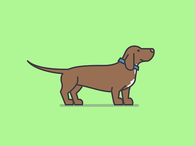 Buckley the Bassador v2 bassett hound buck buckley dog dogs hound illustrator lab