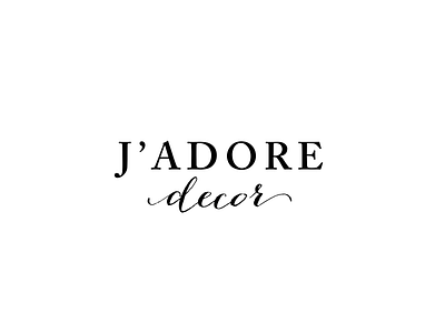 J'adore Decor Logo Concept brand logo