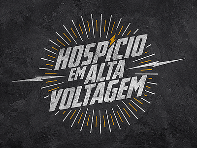 Hospício em Alta Voltagem lighting logo logotype youtube channel