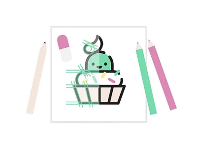 Technical drawing art cake cartoons colors cute design drawing fulcolor icons illustration pantone technical