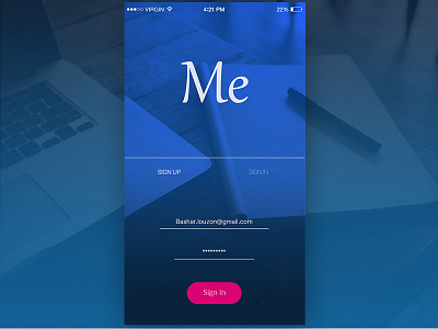 Daily UI - Day #7 me sign in branding graphic design illustration logo ui ux