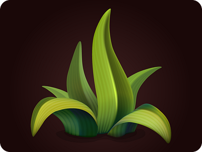 Grass icon game botanical botany ecology element game grass icon illustration season vector